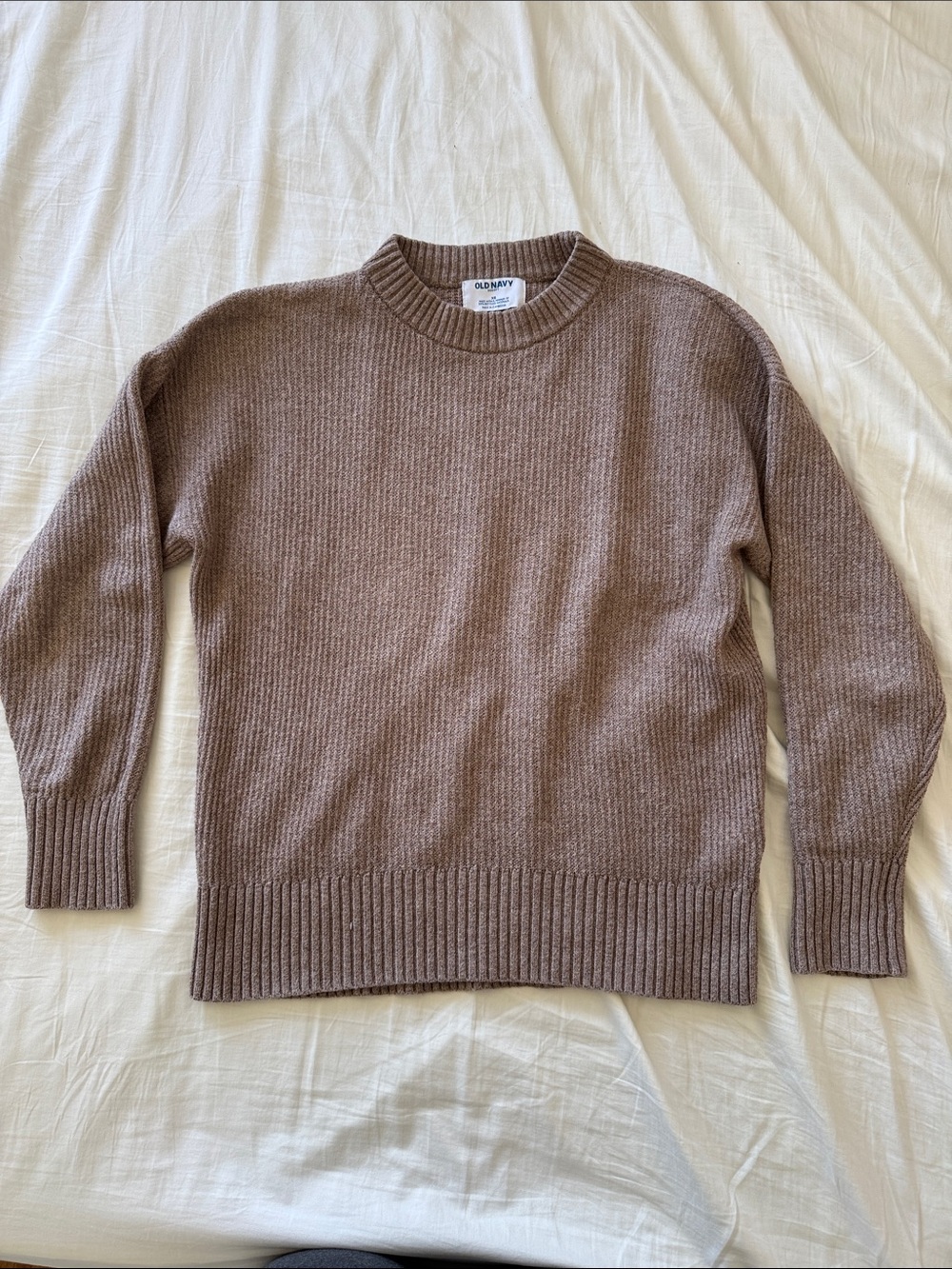 Old Navy Crewneck Sweater in Taupe